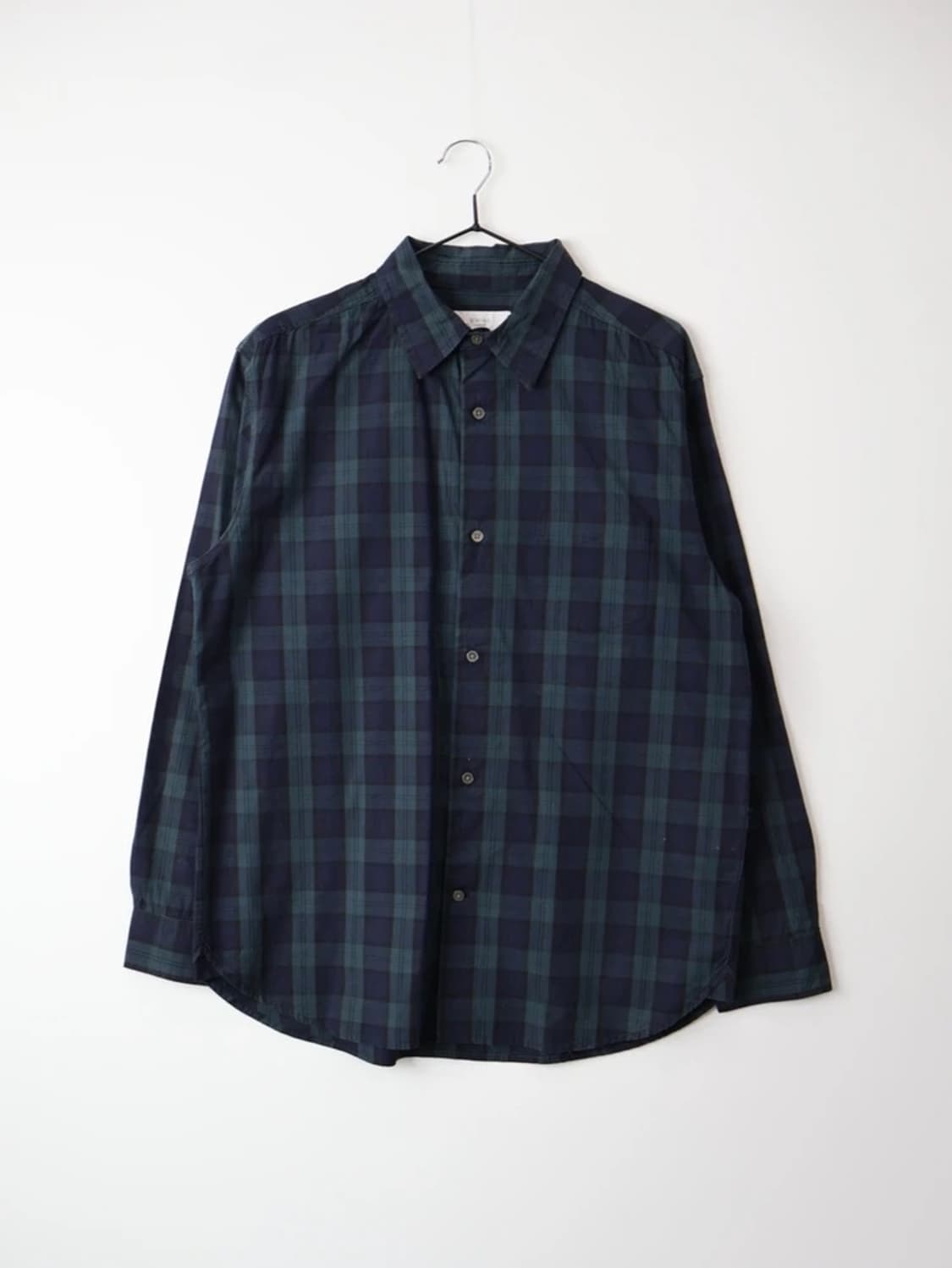 Beams Navy Plaid Shirt 상품이미지3