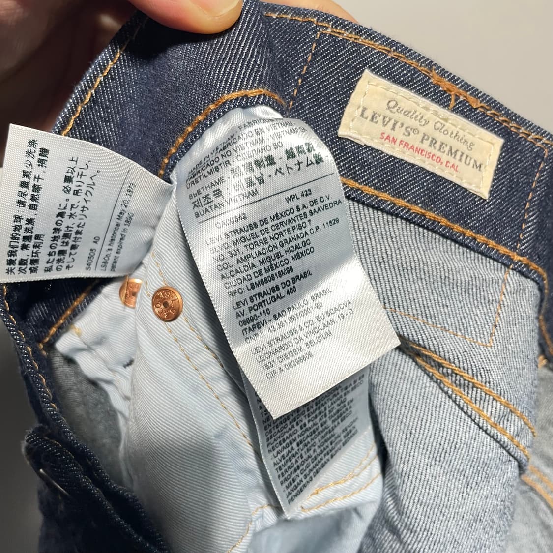 리바이스 502 빅E 생지 데님팬츠 32x30 상품이미지8