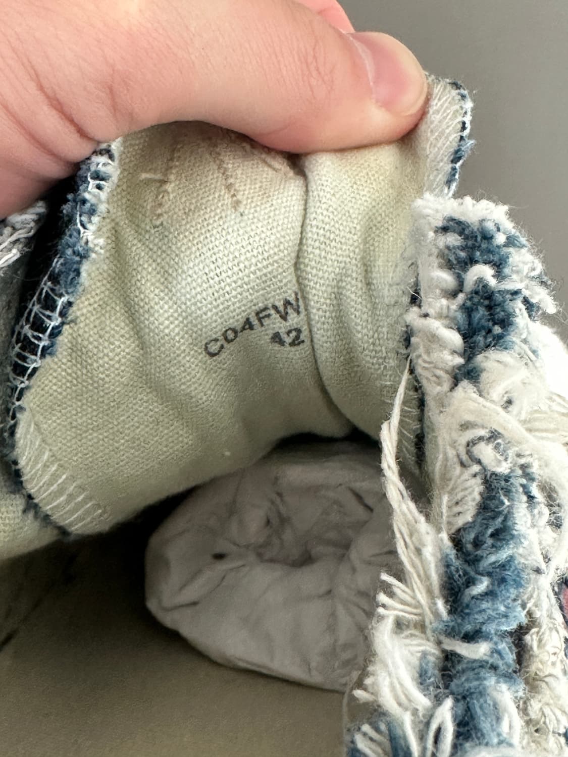 미하라 야스히로 x 나이젤 카본 로우 컷 스니커즈 원 워시 42/새상품  상품이미지6