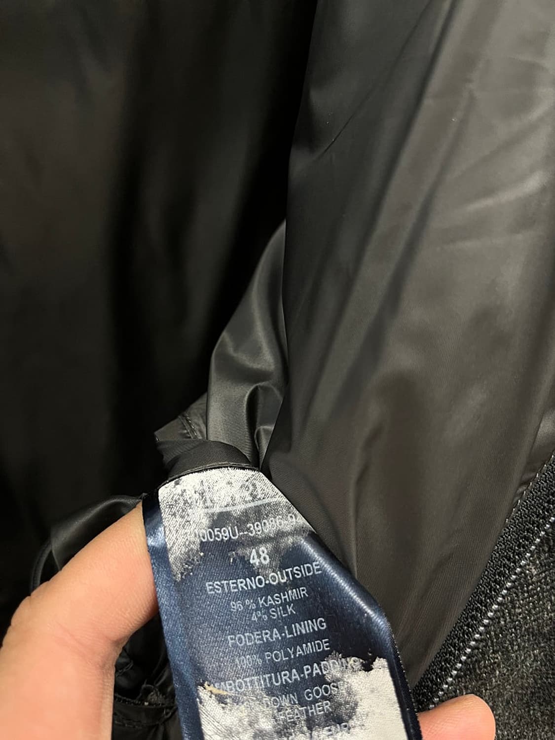 100-105) 에르노 로로피아나 캐시미어 다운패딩  상품이미지10