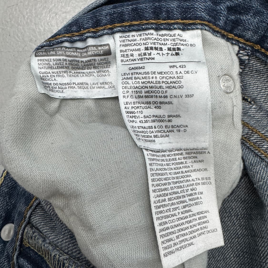 리바이스 569 새깅 워싱 와이드 스케이터 데님팬츠 상품이미지8