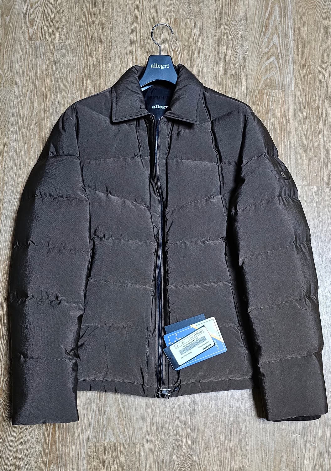 [새상품]알레그리 24FW 다크브라운 구스다운패딩 54사이즈 상품이미지1