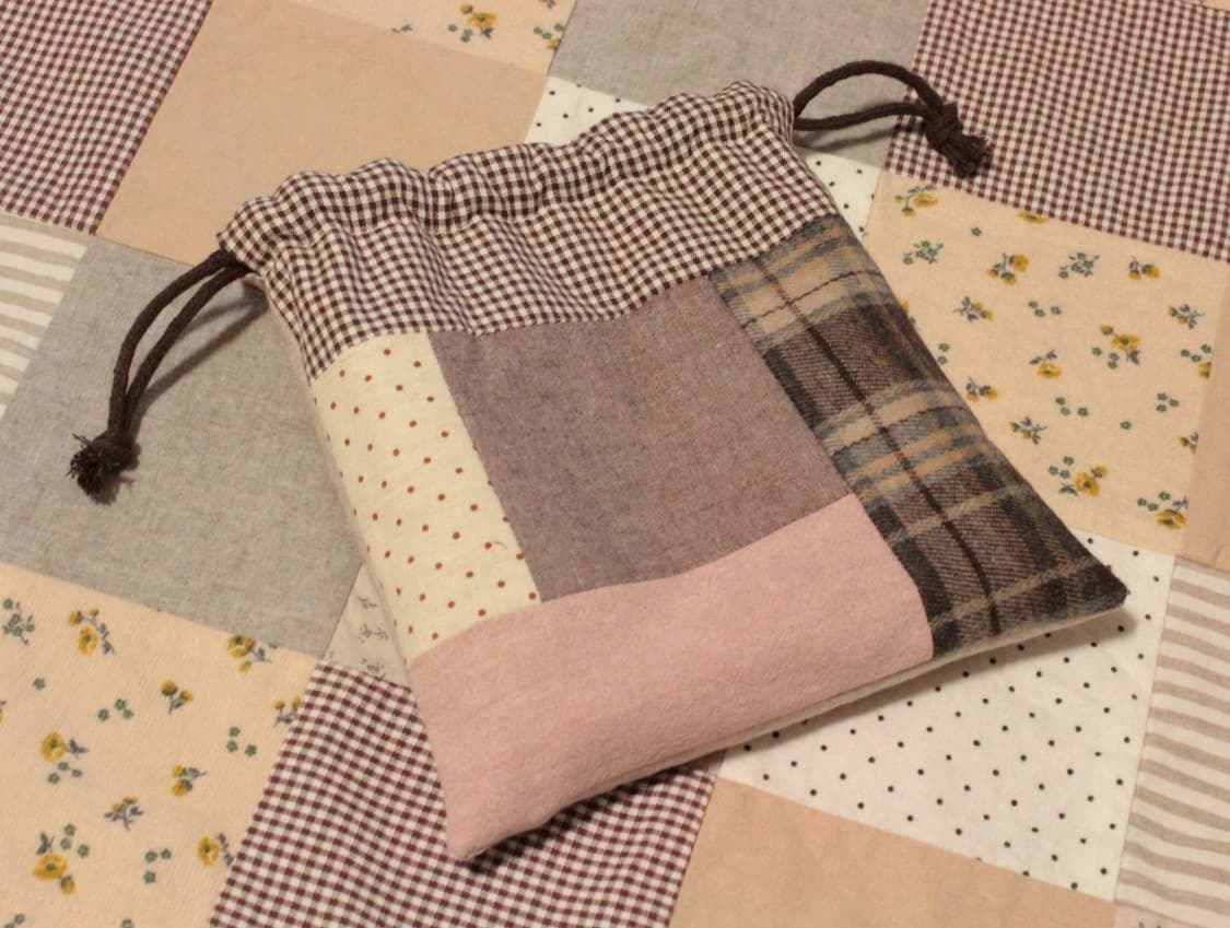 핸드메이드 패치워크 스트링 파우치 상품이미지6