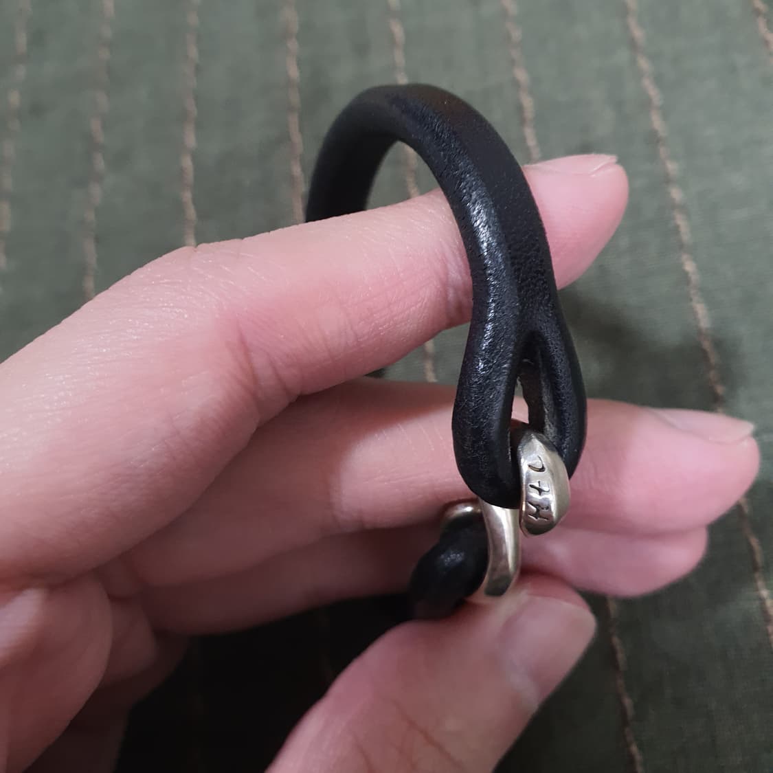 더 플랫헤드 팔찌 925실버 fn-ak4-6 블랙 상품이미지3