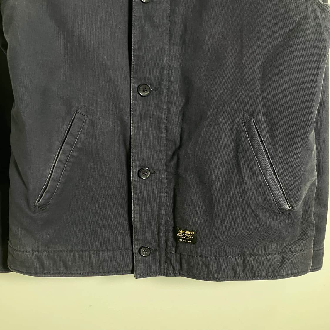 칼하트wip 네이비 쉐필드 덱자켓 L 상품이미지6