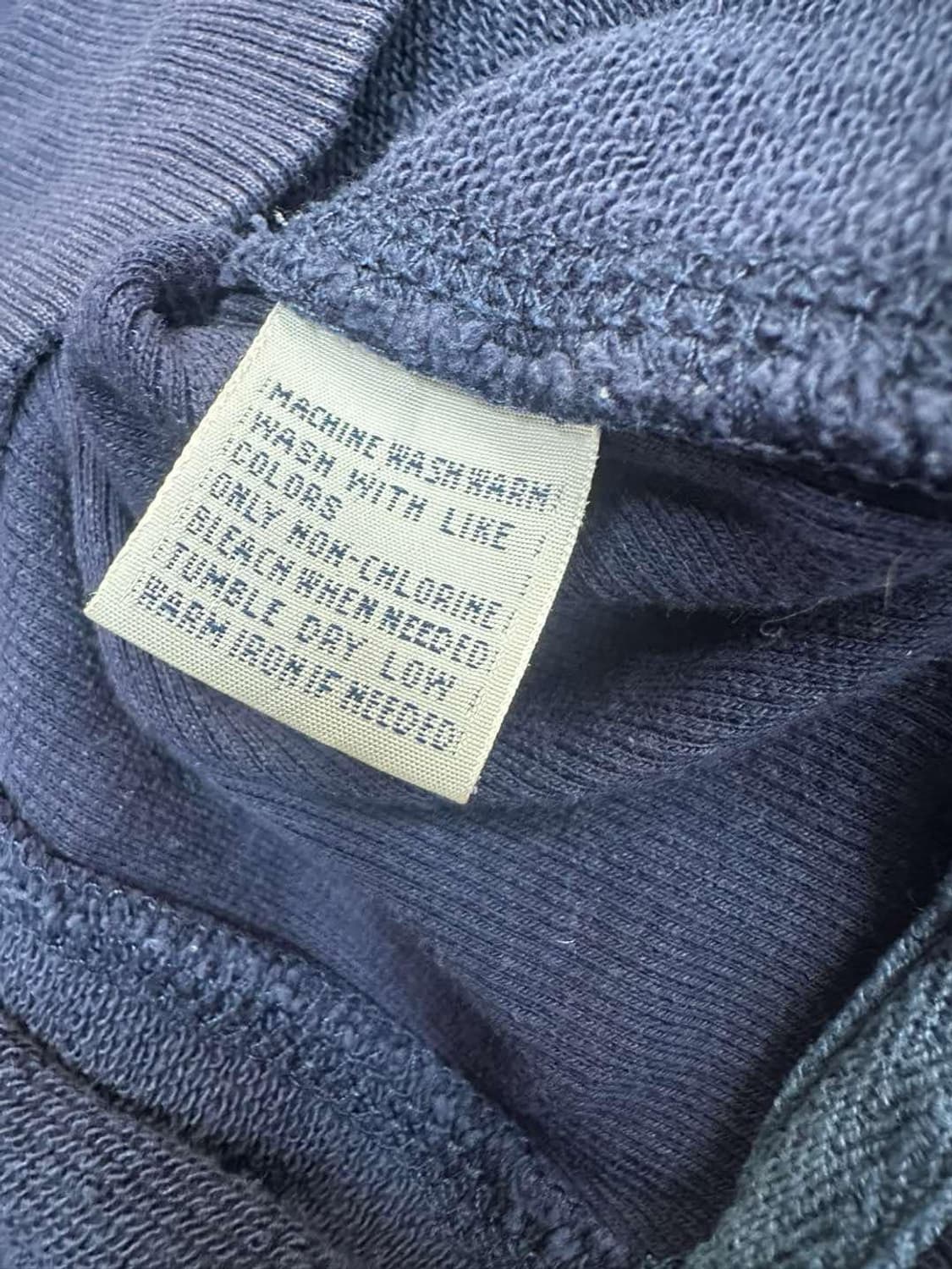 폴로 랄프로렌 00s 써멀 와플 맨즈라인 네이비 후드집업(L) 상품이미지4