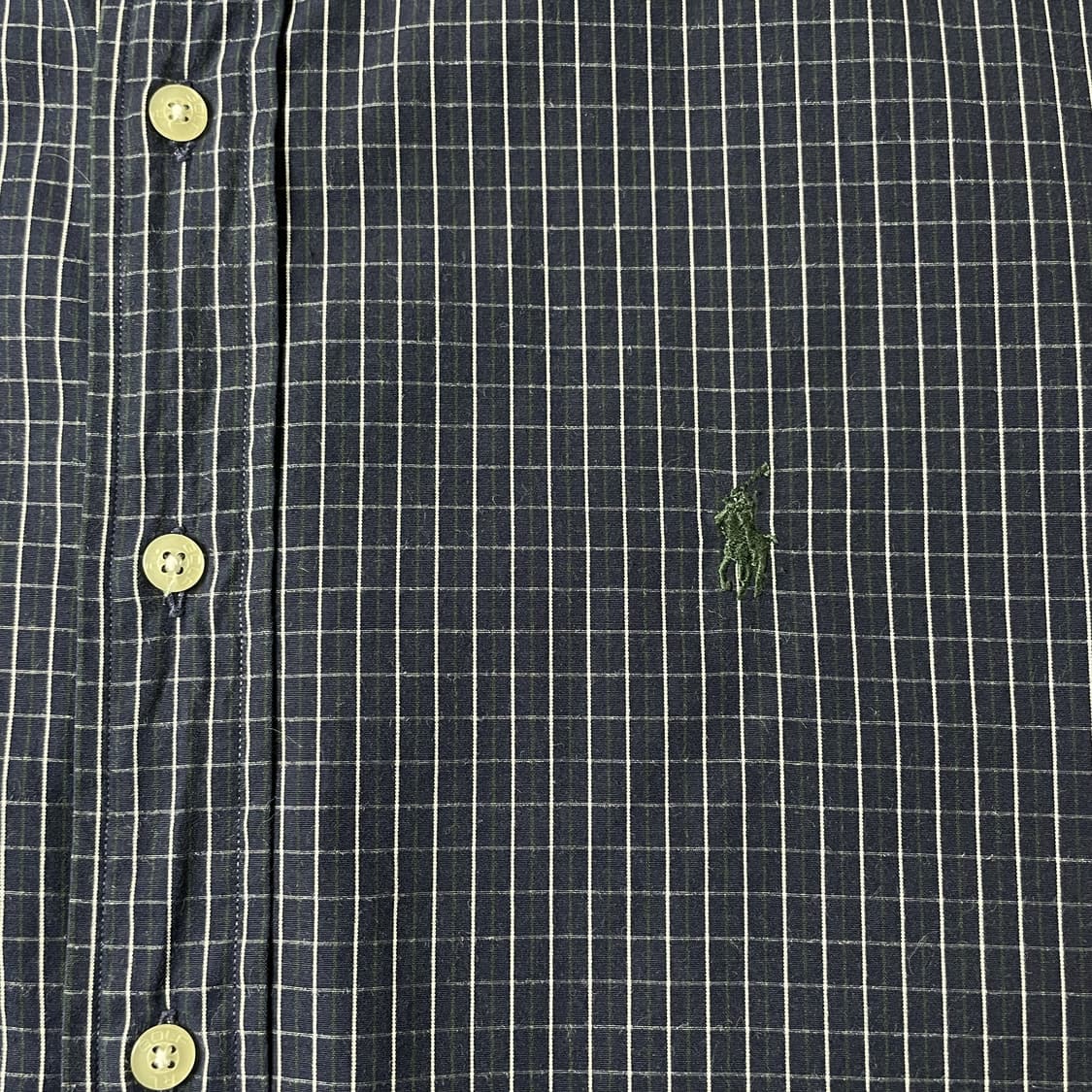 RALPH LAUREN 랄프로렌 네이비 체크 반팔 셔츠 A00769 상품이미지4