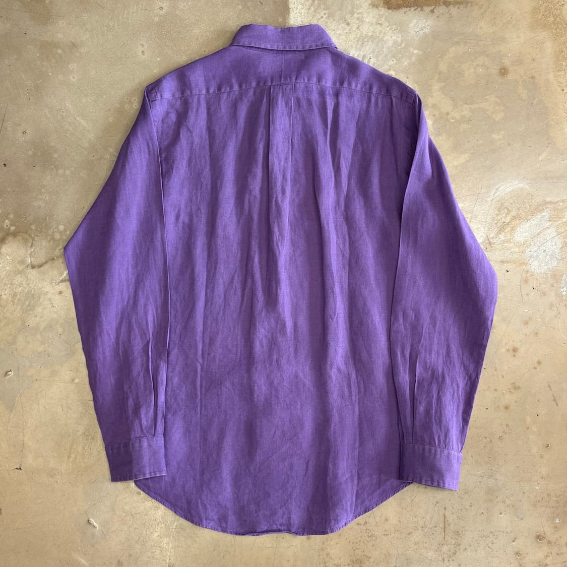 M 폴로랄프로렌 퍼플 린넨 셔츠 상품이미지3