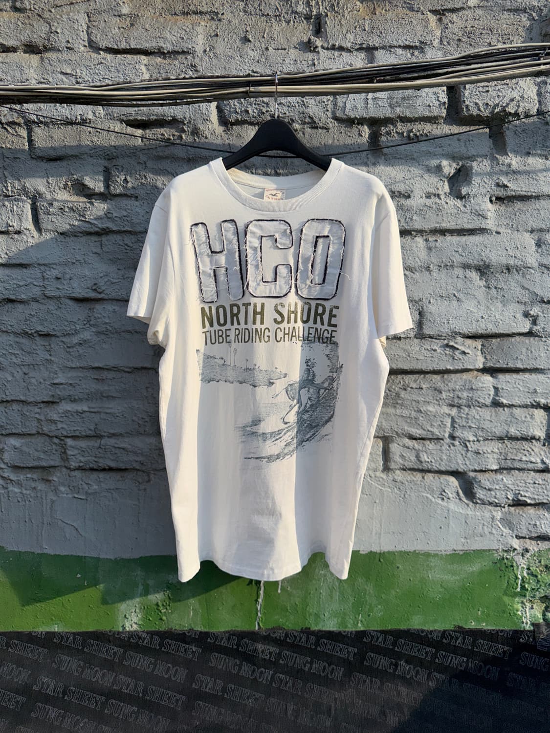 홀리스터 HCO 노스쇼어 서프 그래픽 반팔 티셔츠XL 상품이미지3