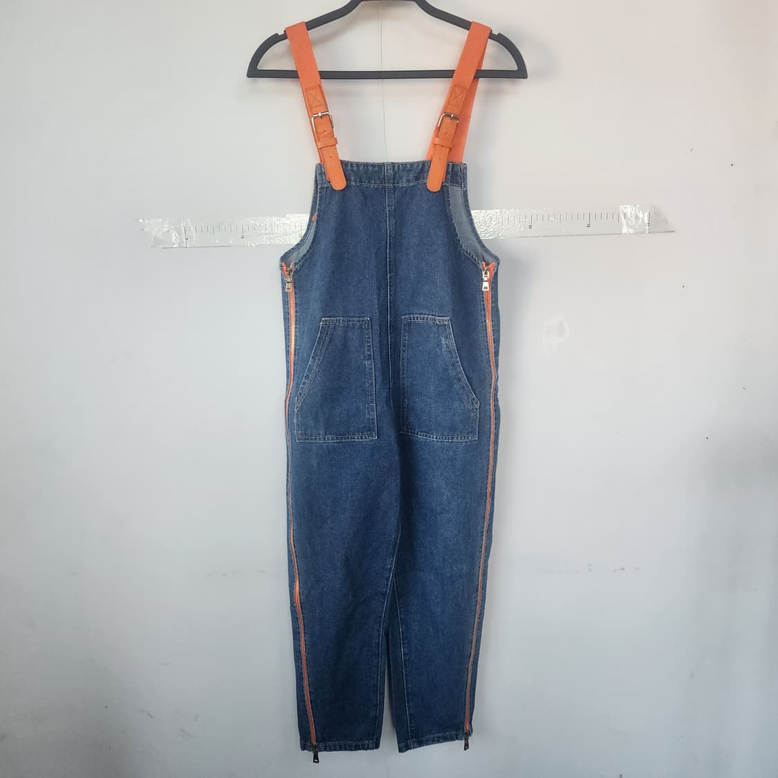 오렌지끈 데님 점프수트 상품이미지1