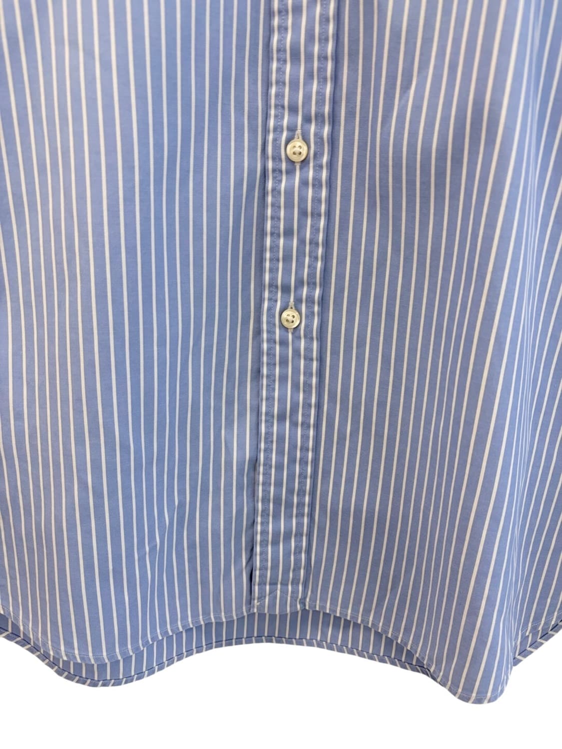 폴로 줄무늬 셔츠 스카이블루&화이트 (2XL)  상품이미지5