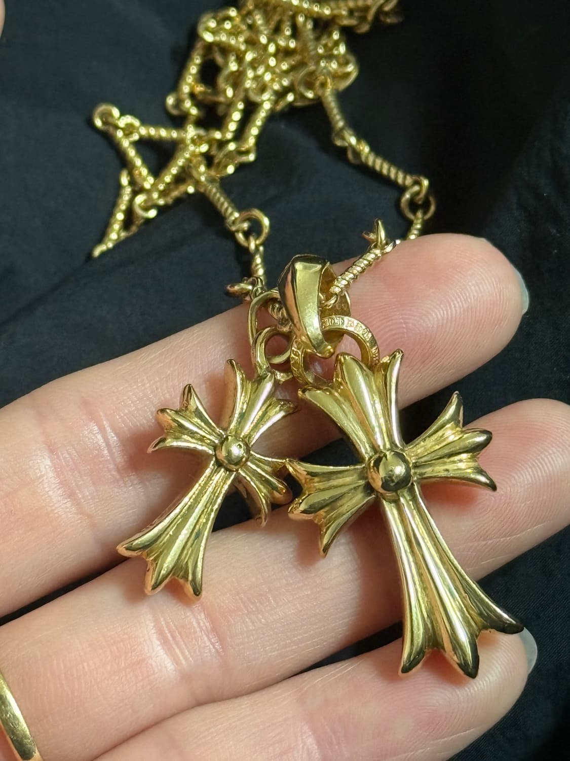 크롬하츠 18k 목걸이+반지 13돈 상품이미지1