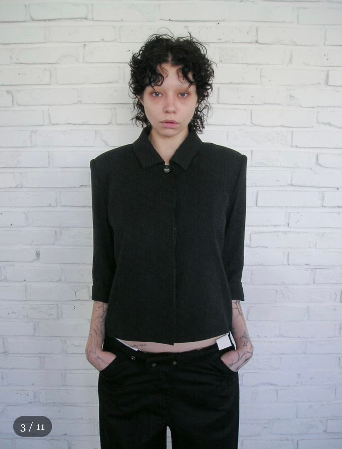 애옹쓰 카프리 자켓 블랙 상품이미지1