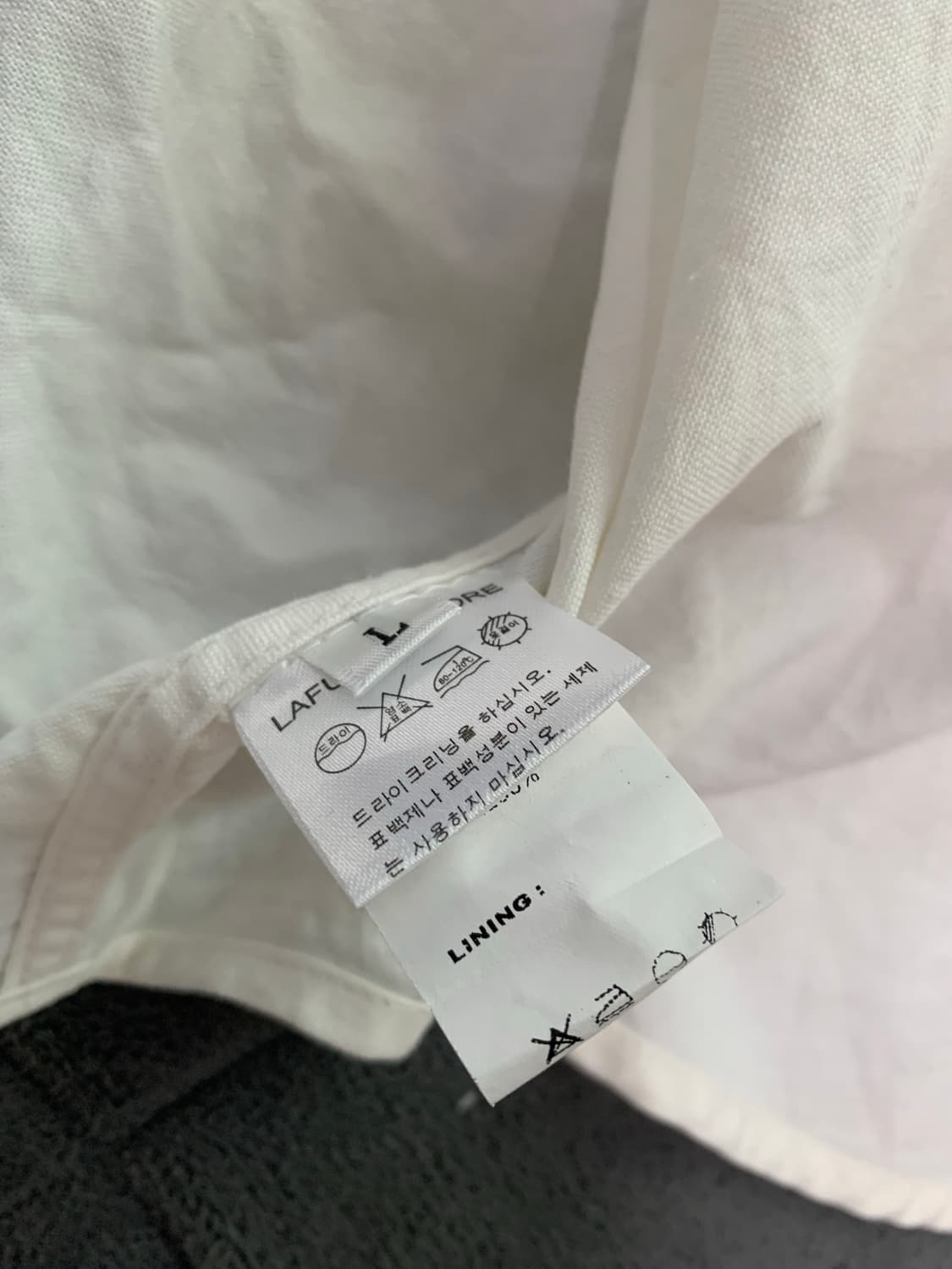 라퍼지스토어 오가닉코튼셔츠 L 상품이미지5