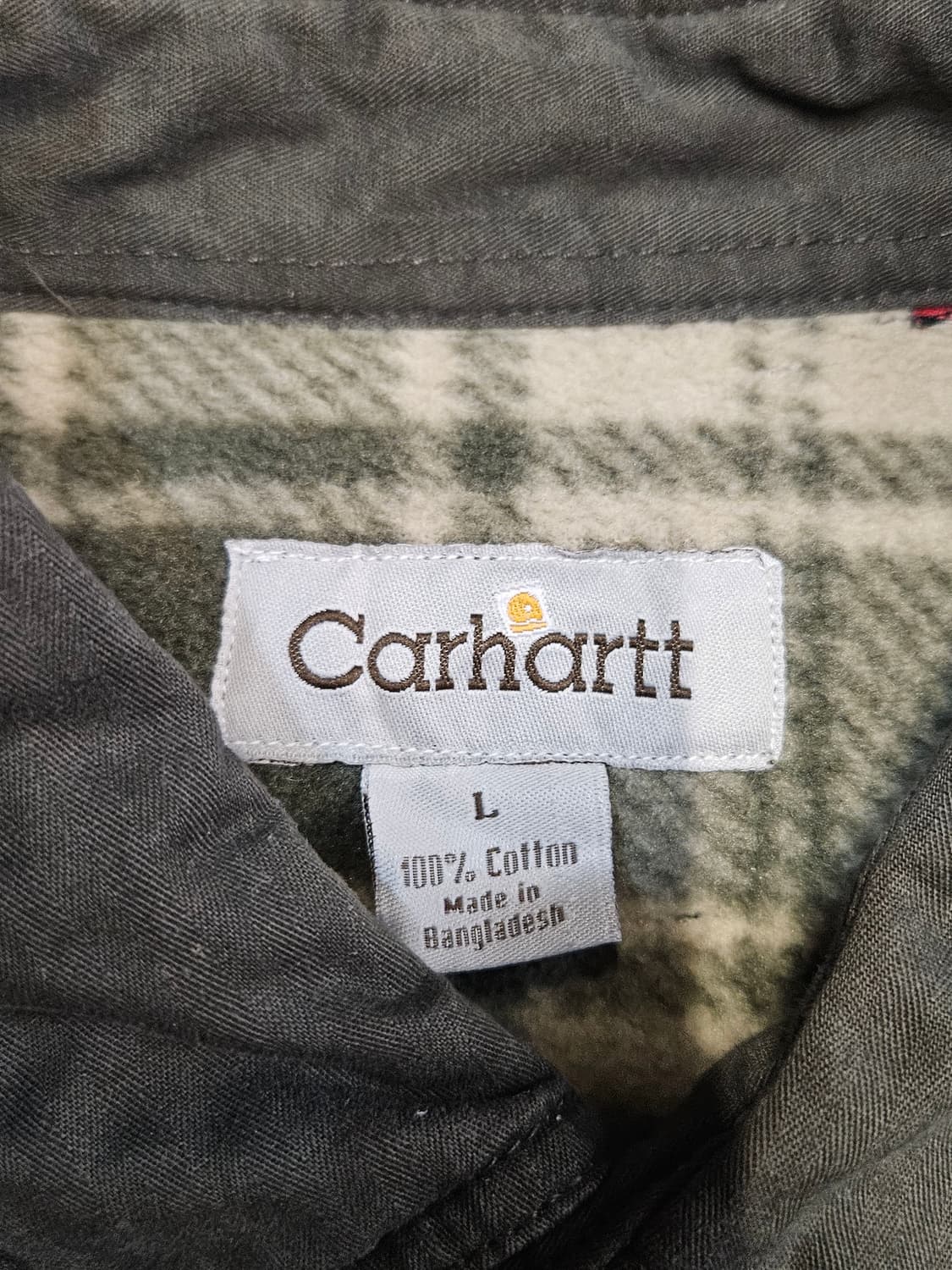 칼하트 리워크 코튼 체크 안감 워크셔츠 자켓 상품이미지3