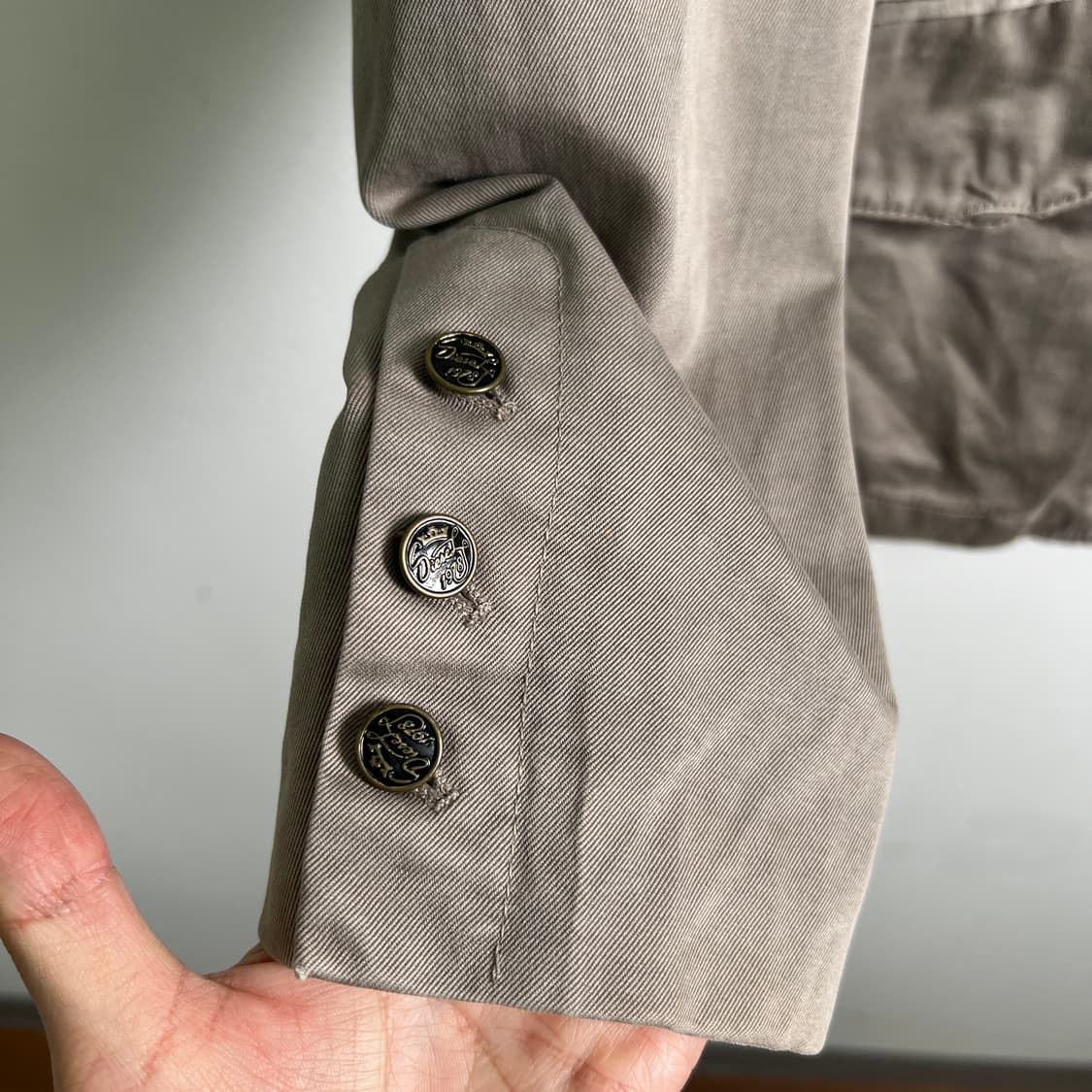 Diesel 디젤 밀리터리 코튼 블레이저 자켓 M 상품이미지8