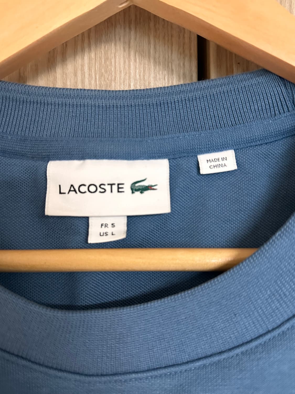 라코스테 맨투맨 스카이블루 (L, 105) 상품이미지3