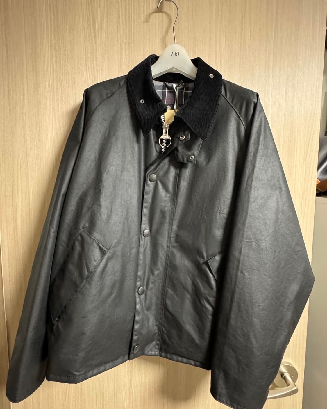 바버 트랜스포트 왁스자켓 블랙 38사이즈 상품이미지5