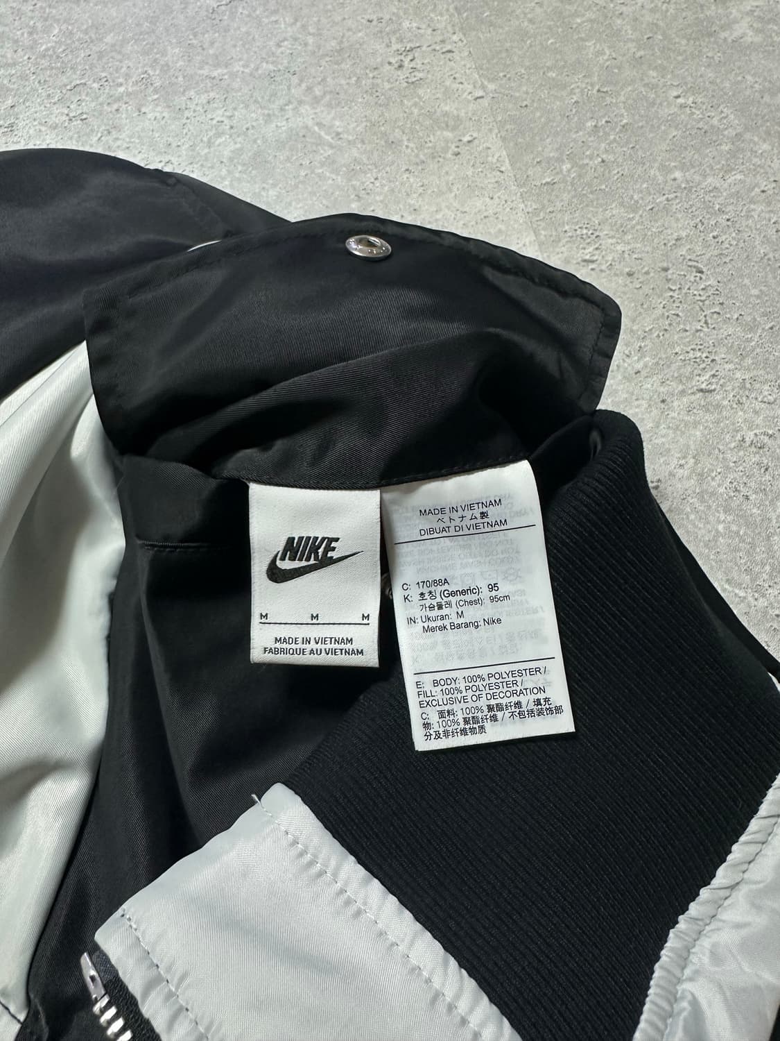 나이키 빅스우시 리버시블 양면 블랙 블루종 자켓 상품이미지7