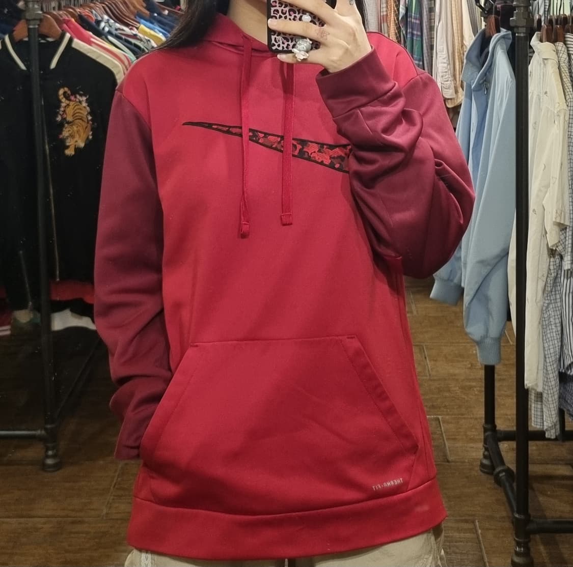 [Hi] nike 나이키 후드티 레드 상품이미지2