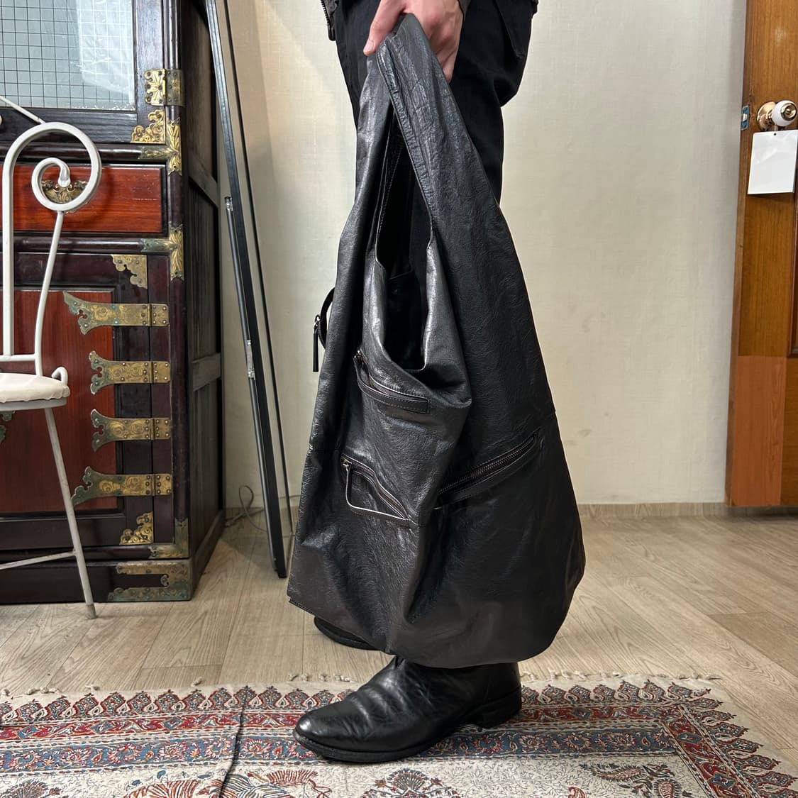 JIL SANDER by RAF SIMONS 12ss 램스킨 쇼퍼백 상품이미지2