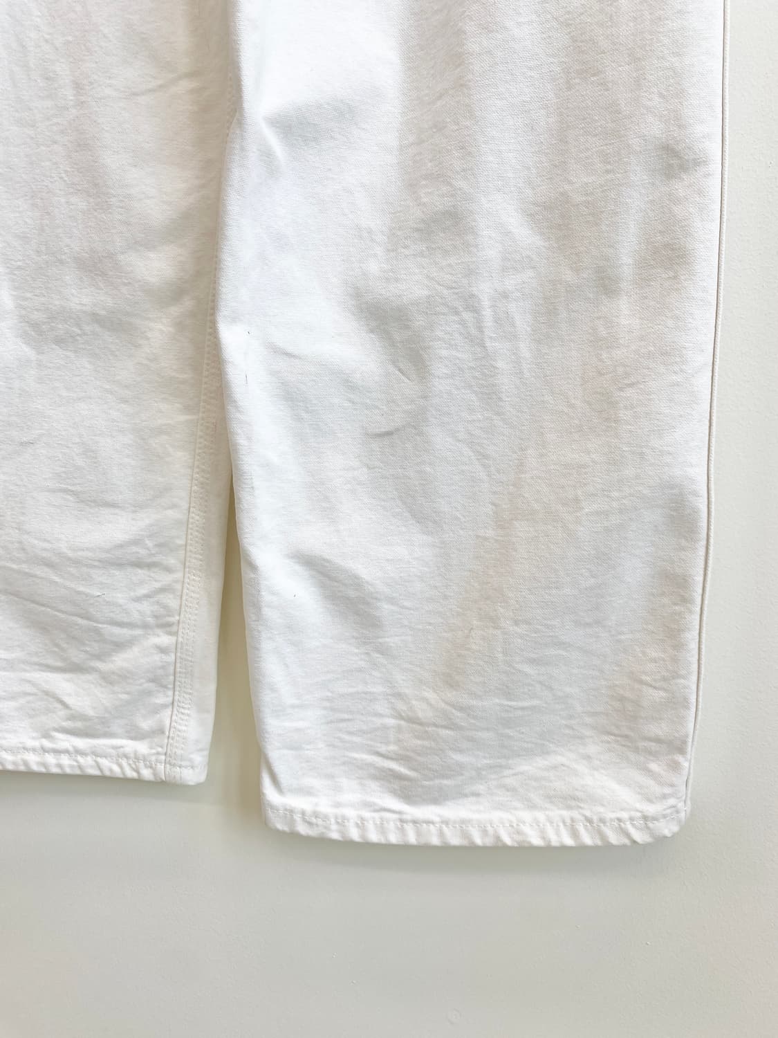 90's 리 화이트 데님 오버롤 상품이미지4