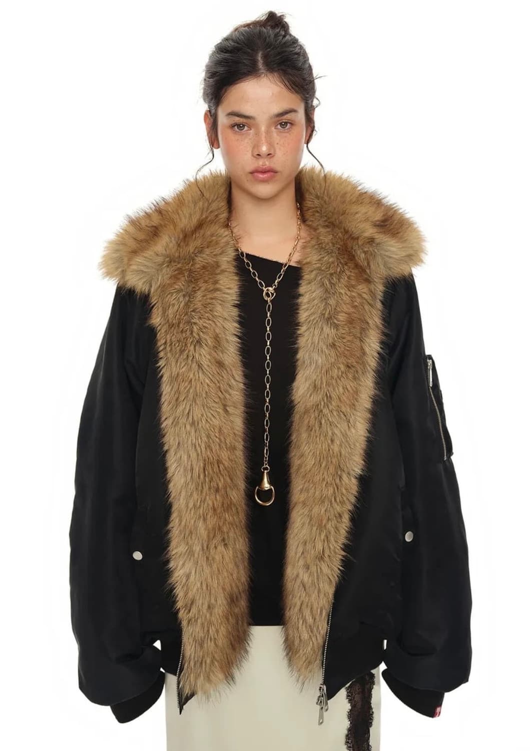 (1회착용) 투머치텍스 봄버자켓 팝니다 상품이미지1