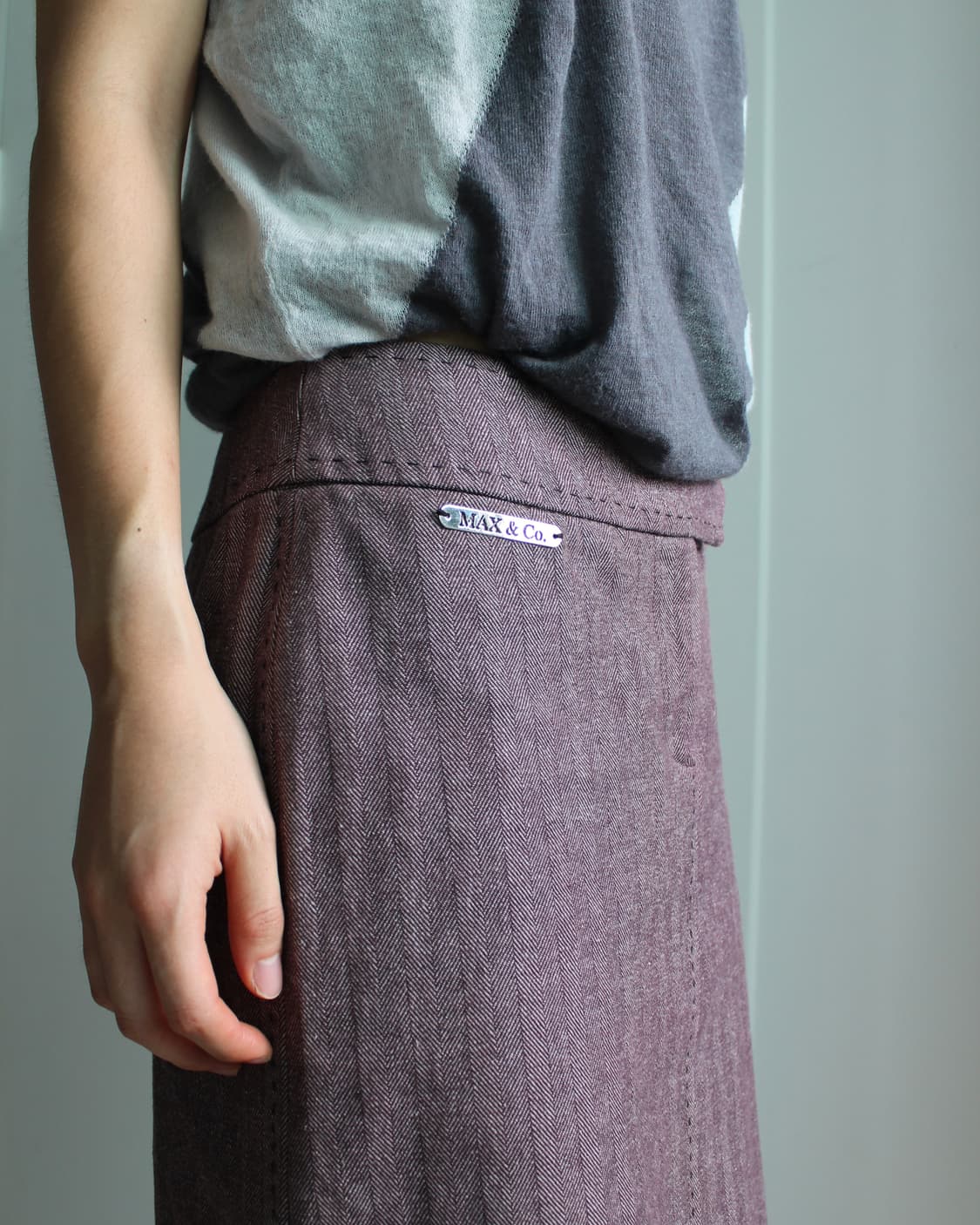 Max & co. Stitch skirt 상품이미지3