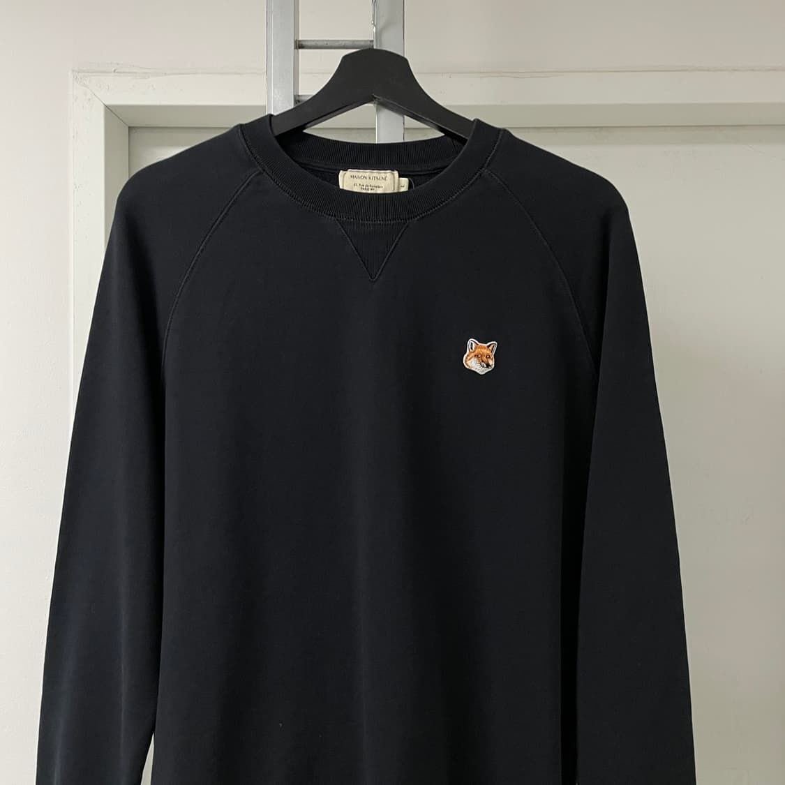 메종키츠네 폭스 블랙 맨투맨 L 상품이미지2