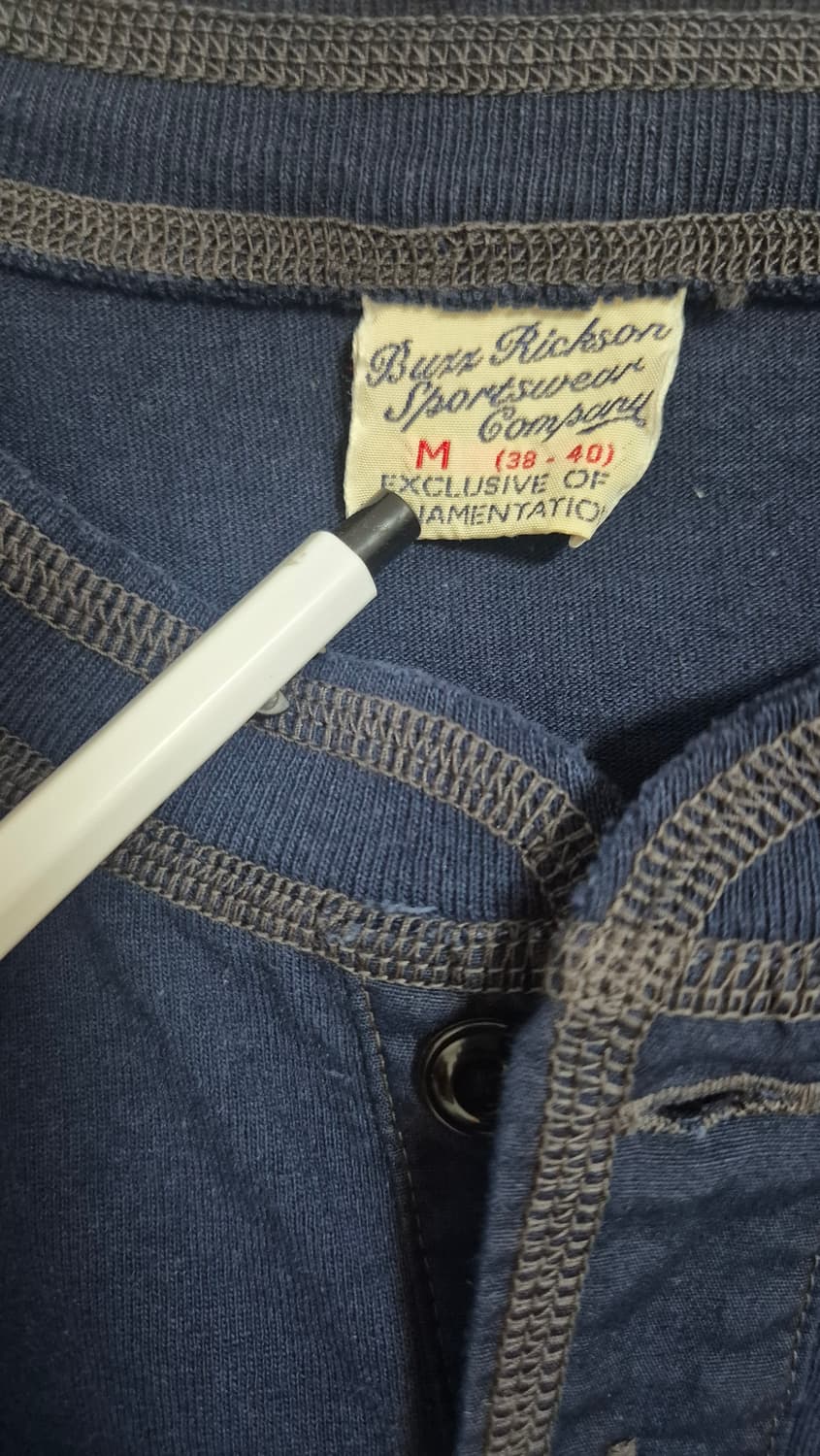 버즈릭슨 네이비 반팔 헨리넥 티셔츠 상품이미지4