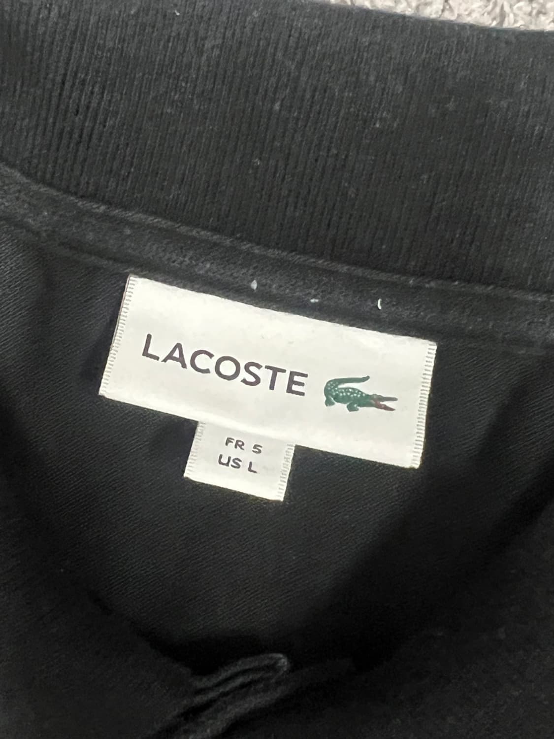 (L) 라코스테 카라 티 블랙 상품이미지3