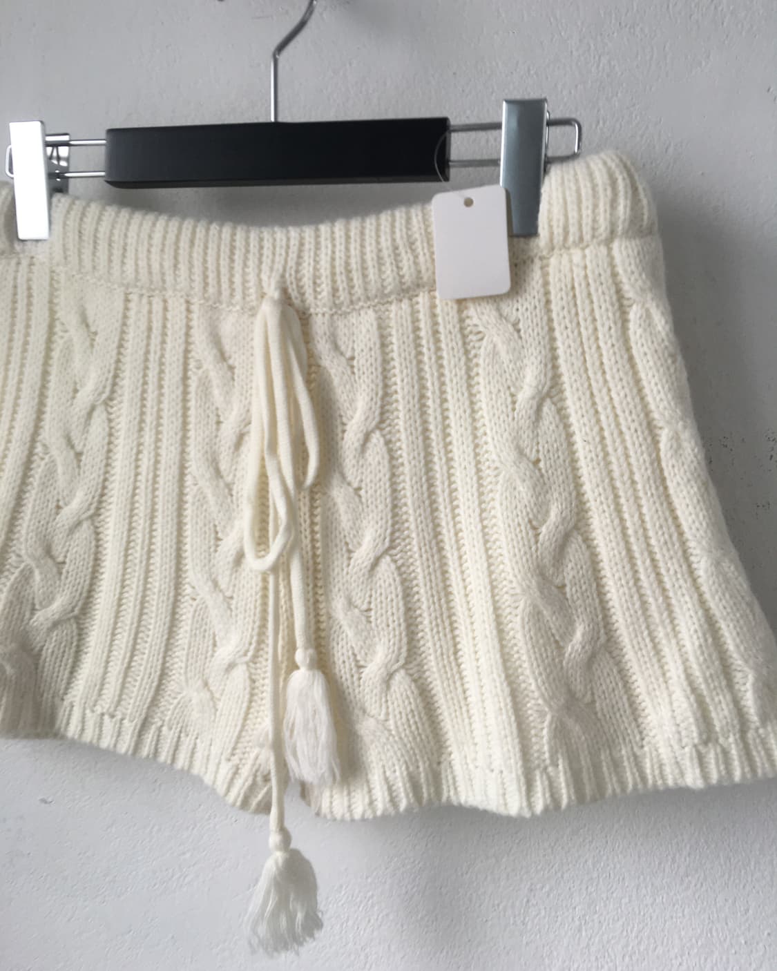Cable pattern knit short 상품이미지3