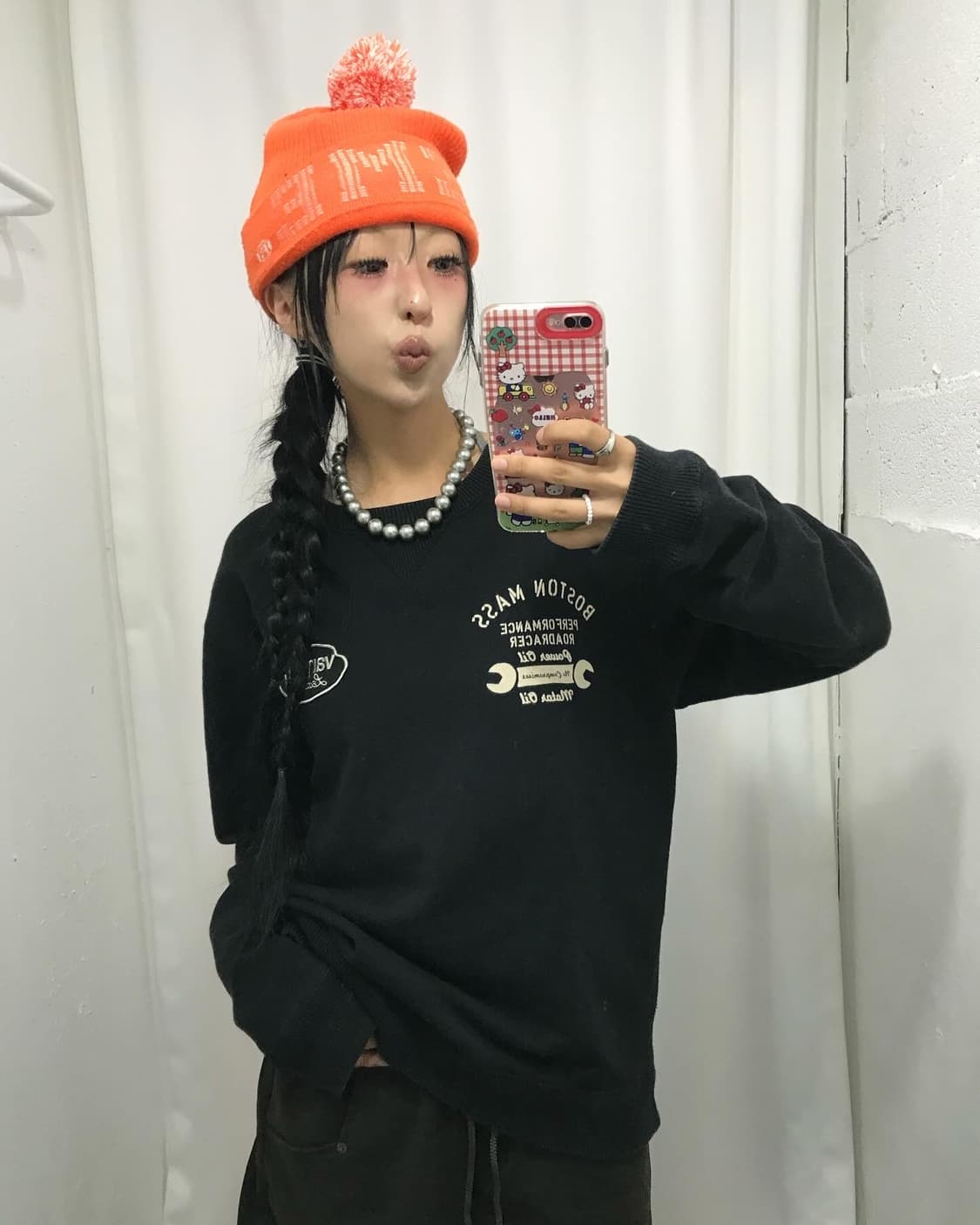 Vanson Skull Embroidery Sweatshirts 상품이미지5