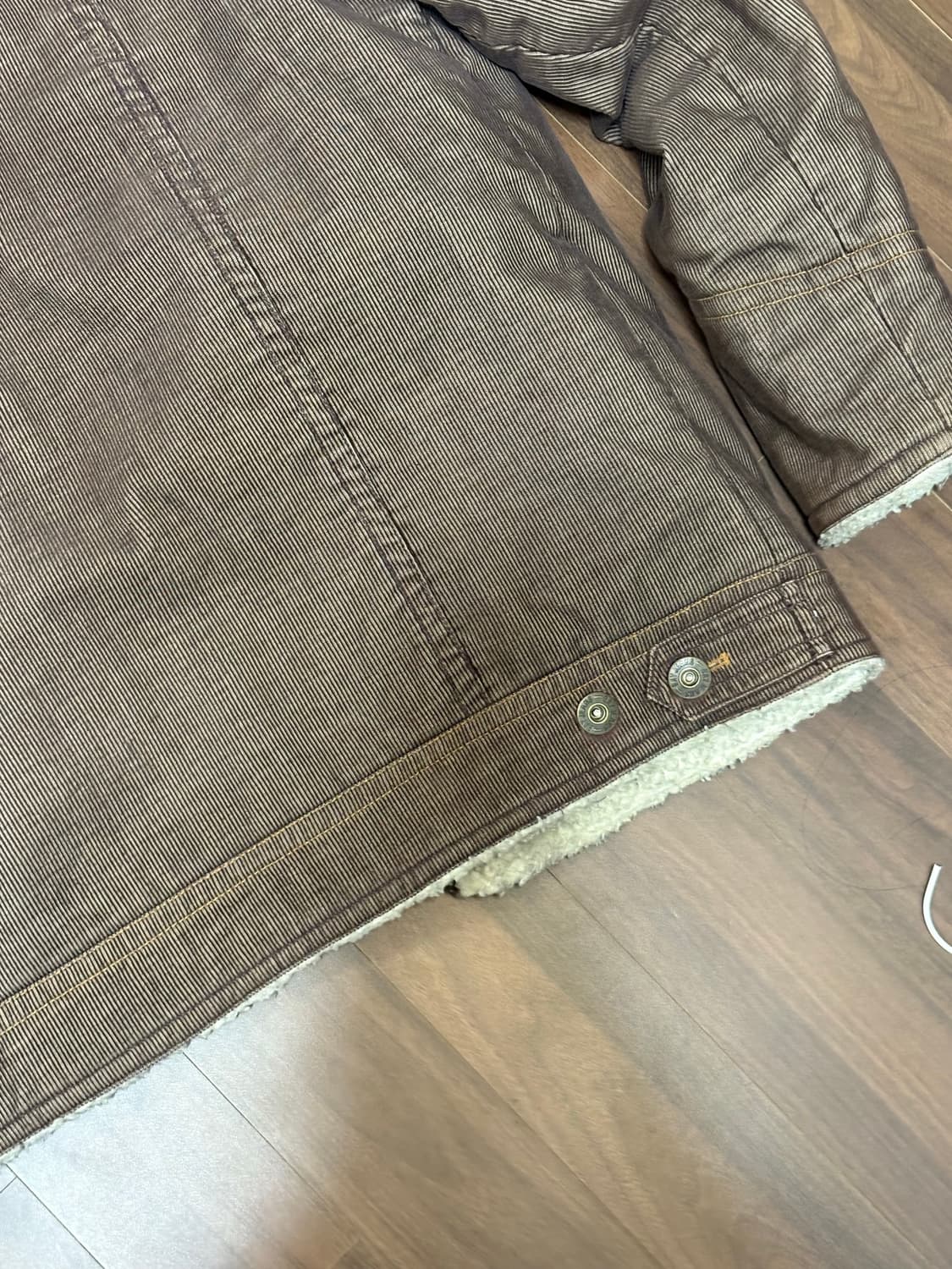 빈티지 브라운 골덴 털 자켓 상품이미지6