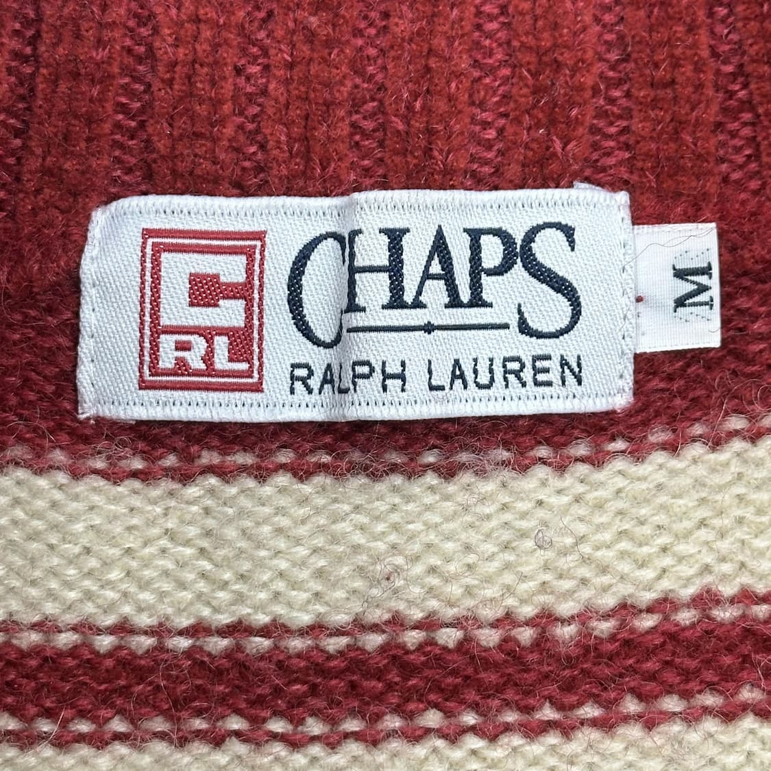 폴로 챕스 랄프로렌 재팬 하프집 니트 M 상품이미지4