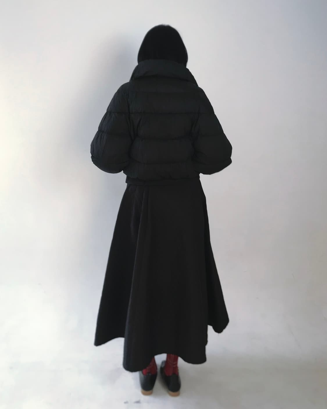 Wrinked-sleeve short puffer jacket 상품이미지7