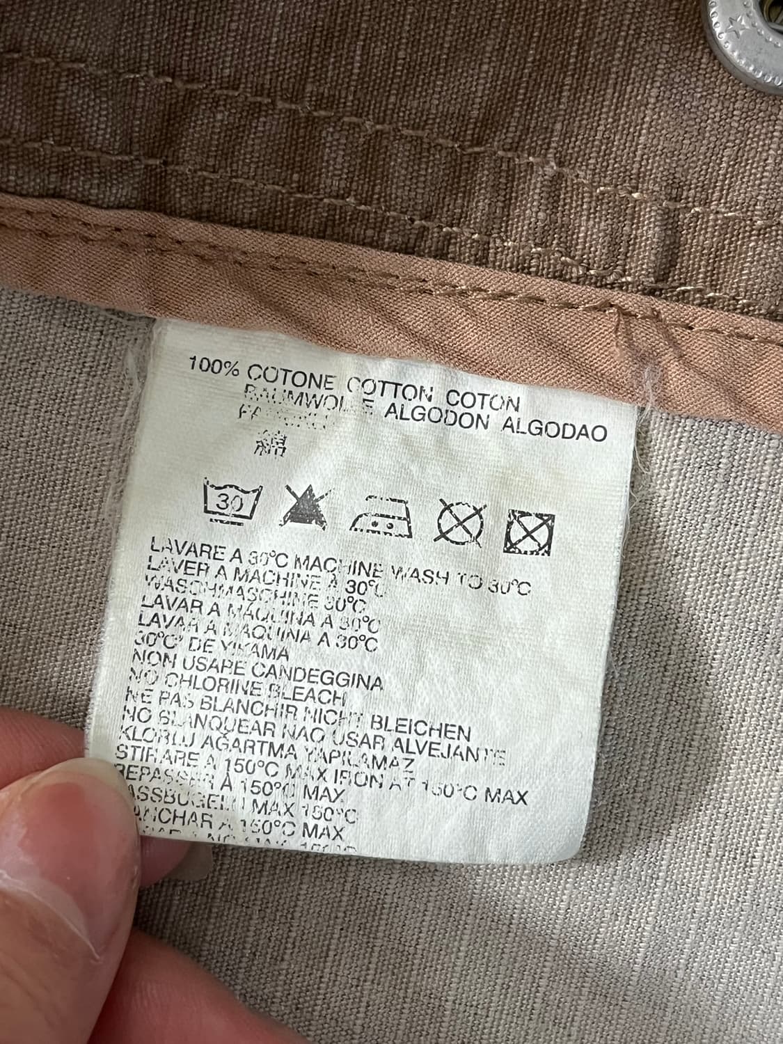 Diesel 디젤 베이지 브라운 코튼 워크 자켓 블레이저  상품이미지8