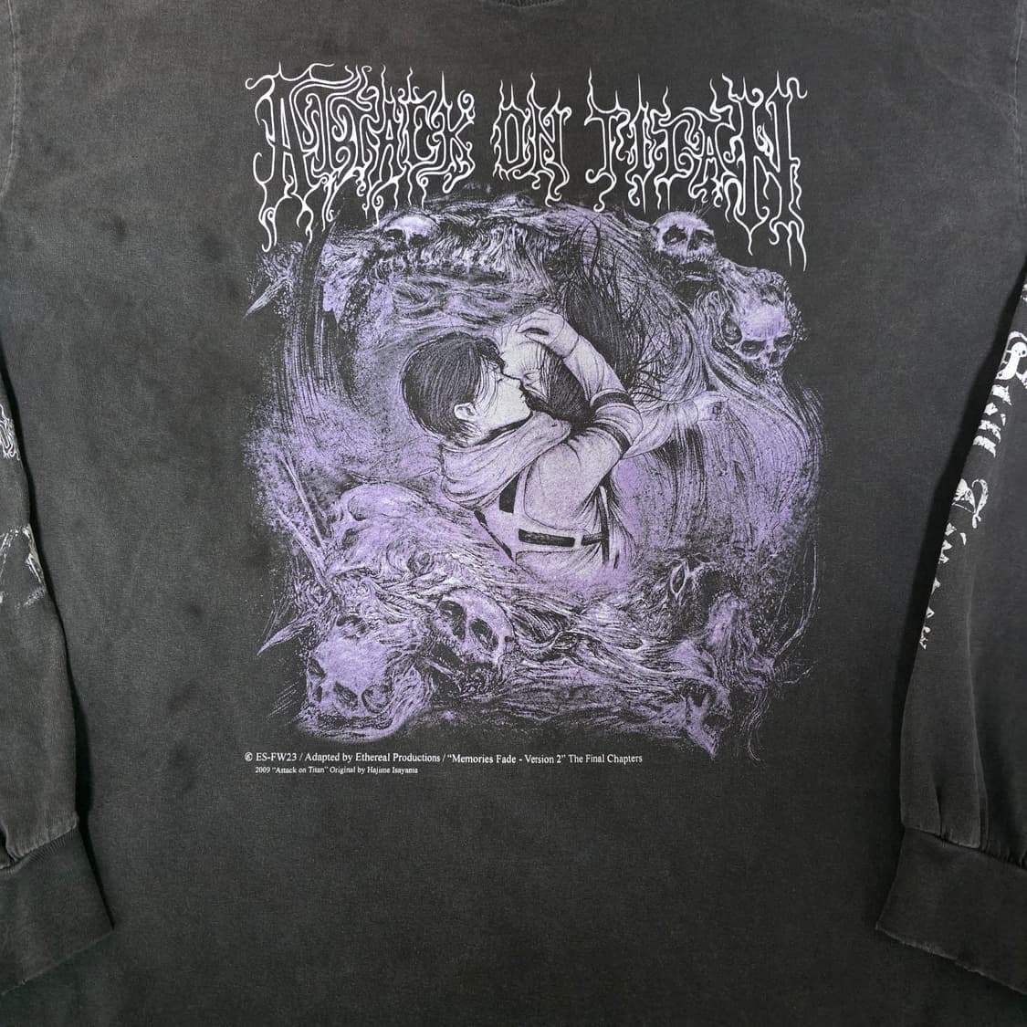 [XXL] 진격의거인 부틀렉 이더리얼 스튜디오 페이드 블랙 롱슬리브 상품이미지2