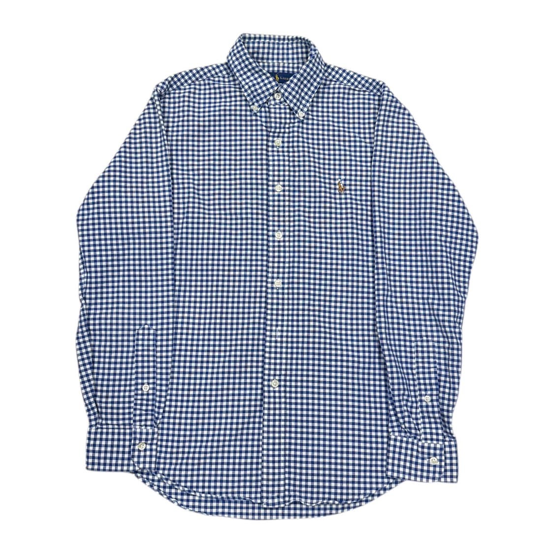 폴로 랄프로렌 체크 블루 셔츠 남방 S 상품이미지1