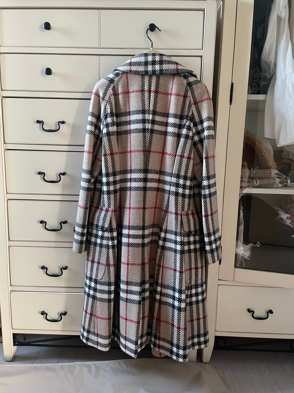 (국내매장) 버버리 클래식 여성 체크 울코트 uk 8 상품이미지2