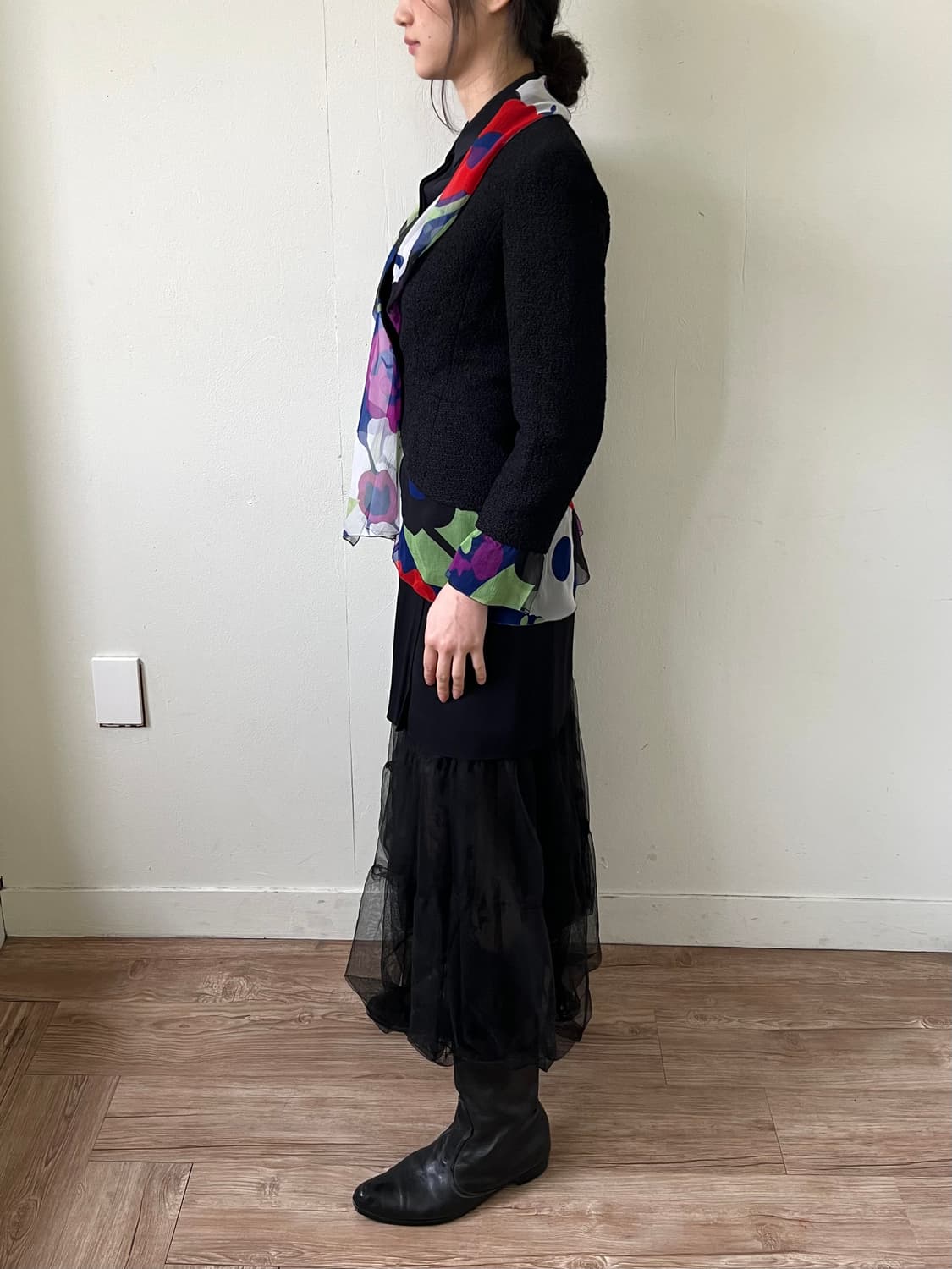 CHANEL 플라워 트위드 자켓 상품이미지9