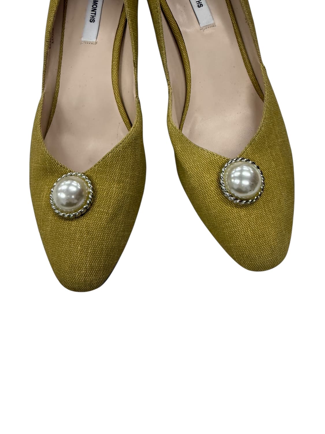 230/ 텍가5만9천 5month 진주 포인트 펌프스 올리브 상품이미지3