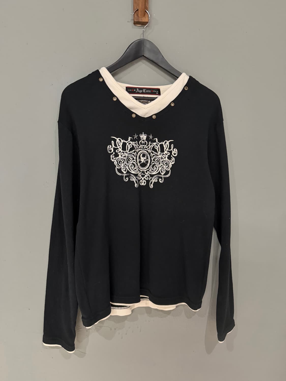 layered detail punk printing long sleeve 상품이미지4