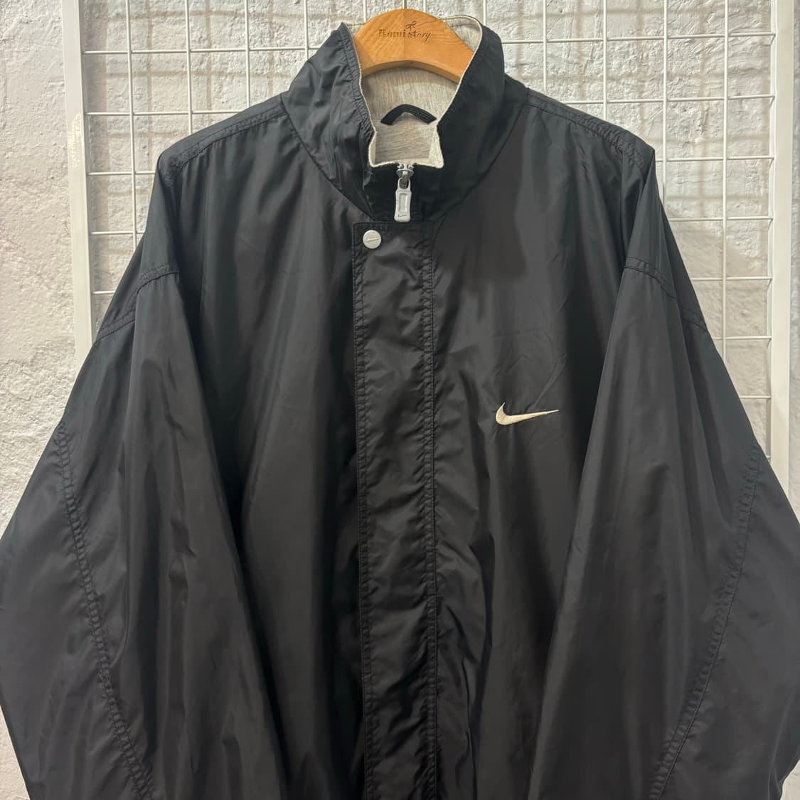 90s 나이키 올드스쿨 블랙 바람막이 2XL 상품이미지3