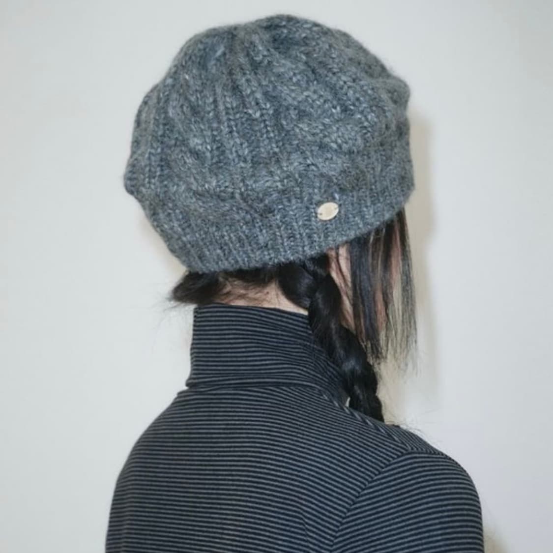 펀프롬펀 니트 베레모 차콜 상품이미지1