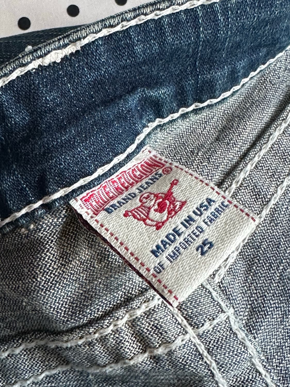 트루릴리전 로우라이즈 부츠컷 데님팬츠 y2k 갸루 펑크 상품이미지7