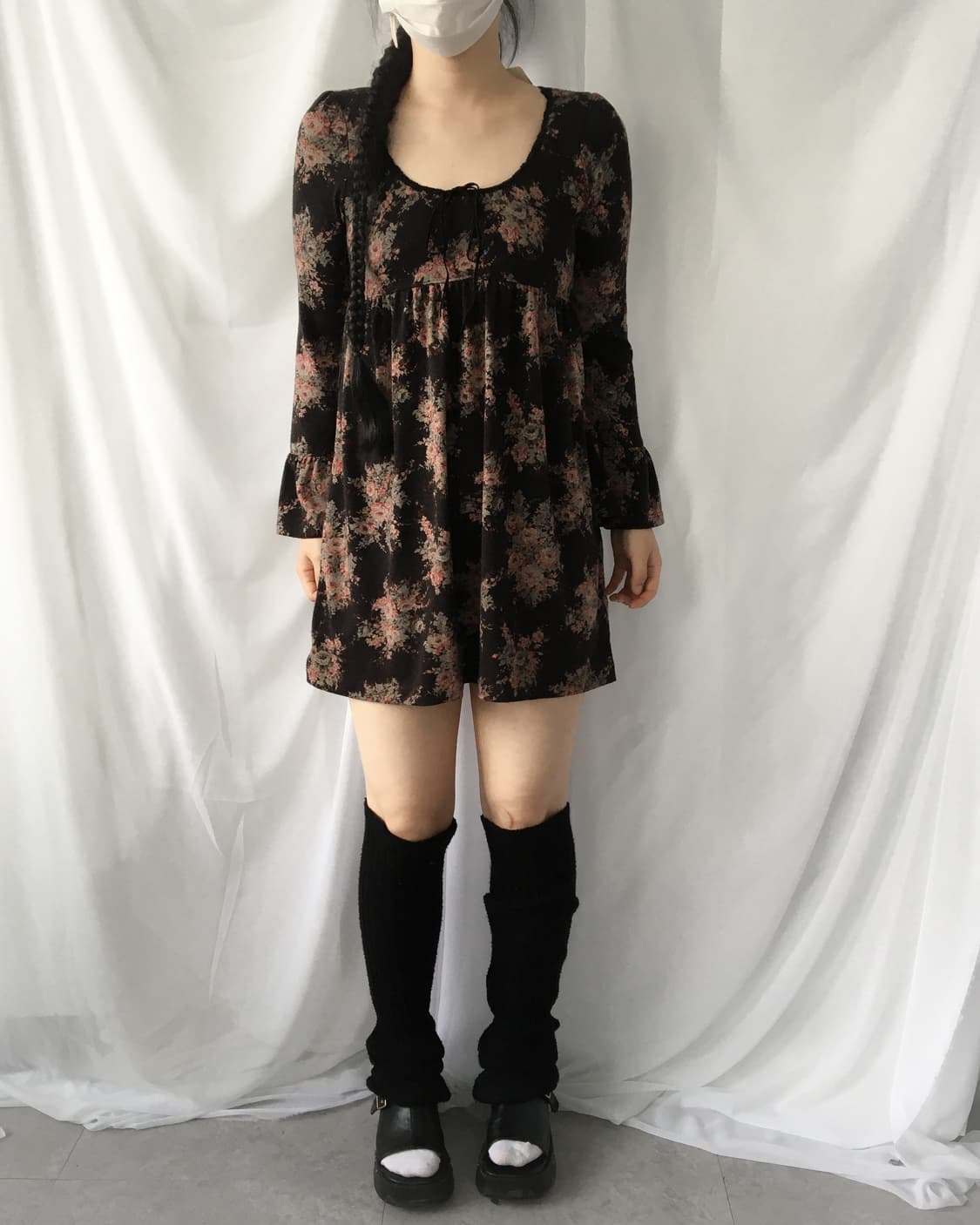 Lest rose flower pattern onepiece 상품이미지1