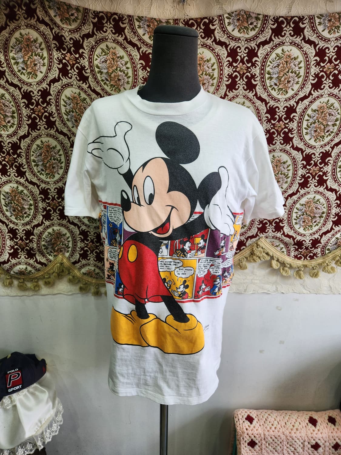 디즈니 90s 미키마우스 나염 반팔티 velva sheen  상품이미지1