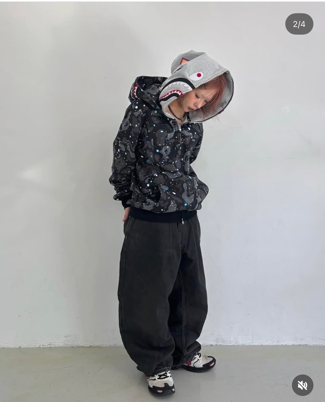 베이프 더블후드집업 스페이스 카모 상품이미지1