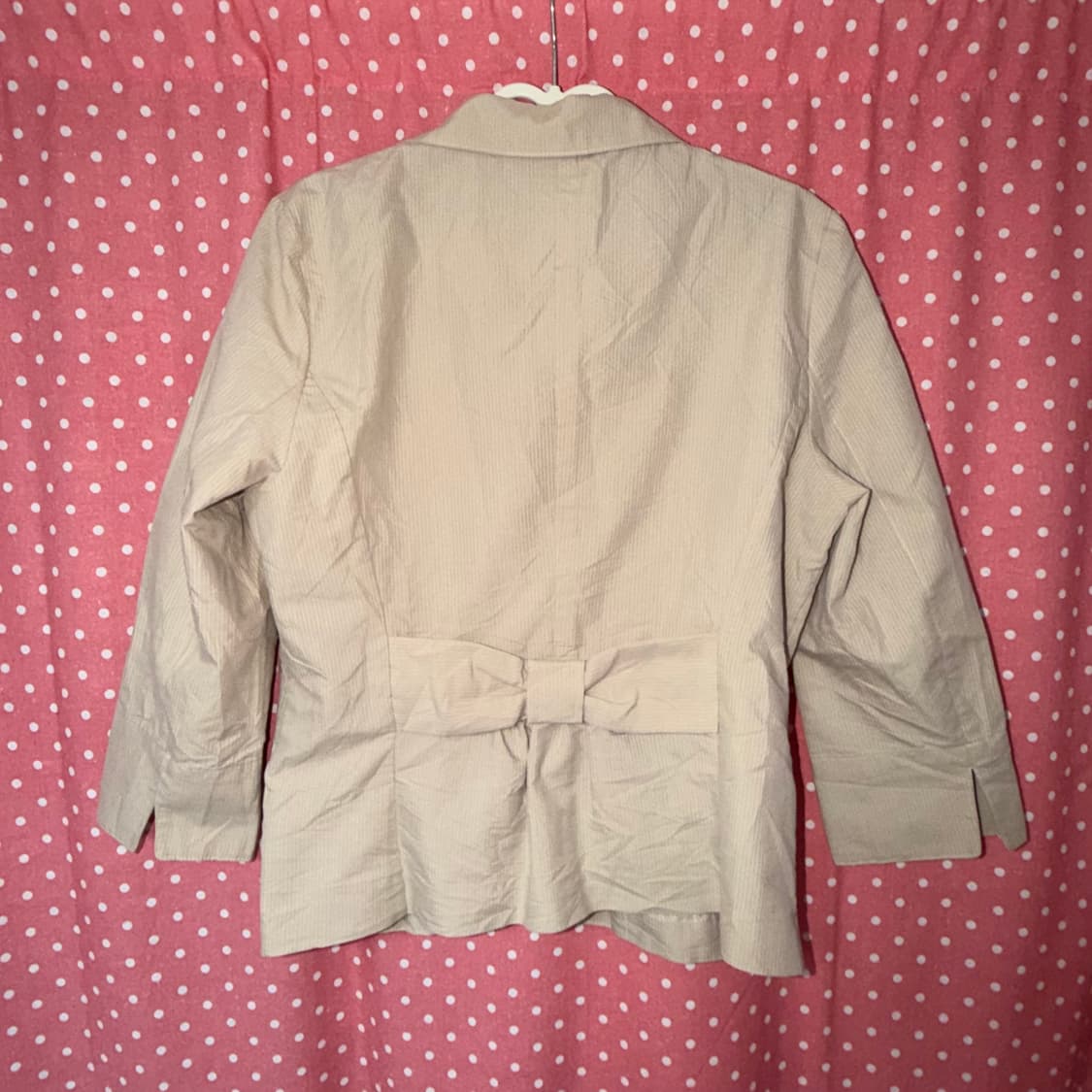 베이지 백리본 자켓   상품이미지2